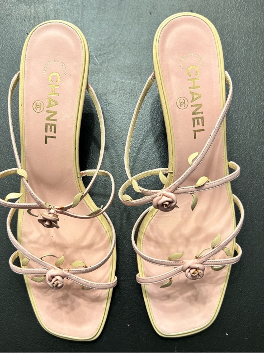 CHANEL Iconic 2001 RARE Rosebud Sandals by Karl Lagerfield